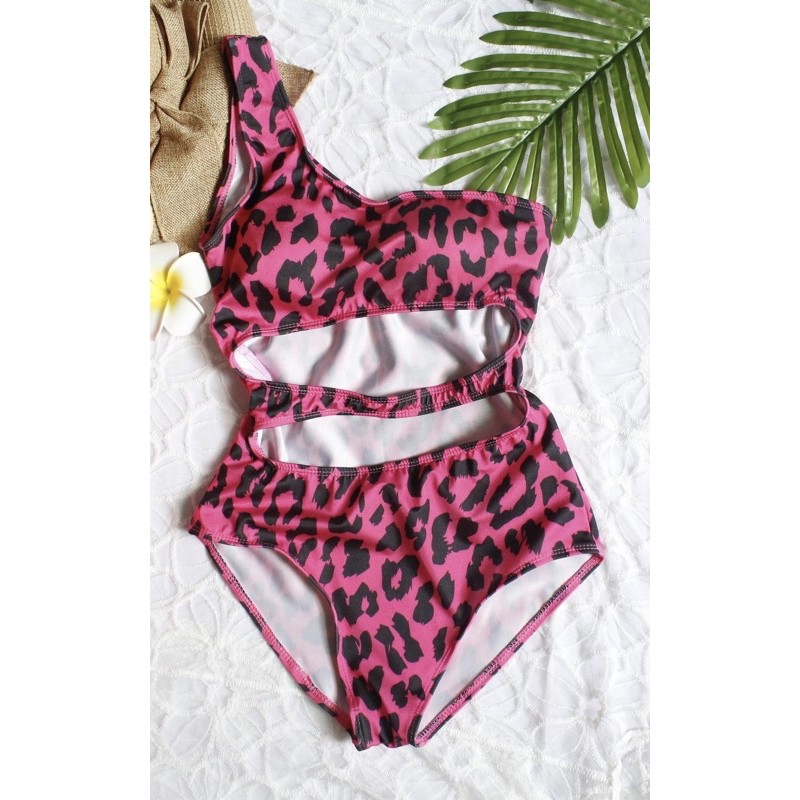 [HCM]Bikini 1 mảnh da beo lệch vai