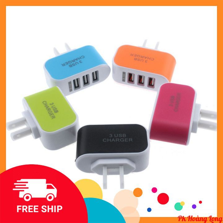 Củ sạc đa năng ❤️❤️ củ sạc 3 cổng usb