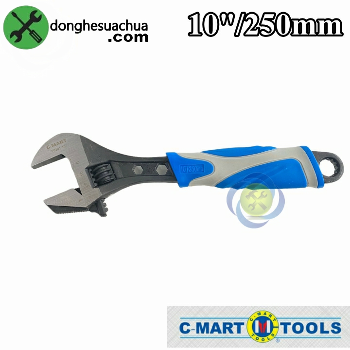 Mỏ lết bọc nhựa c-mart f0201-10 dài 250mm/10 inch
