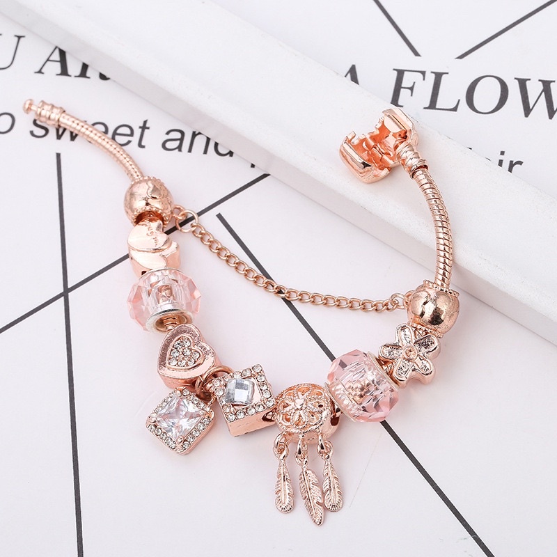 [Vòng Charm bạc] [Vòng tay bạc nữ] Vòng Charm mạ bạc S925 kiểu Pandora cao cấp YA25 [YOUR ACCESSORY VIETNAM]