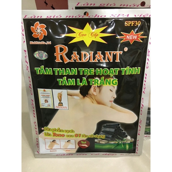Tắm trắng Radiant than tre hoạt tính y