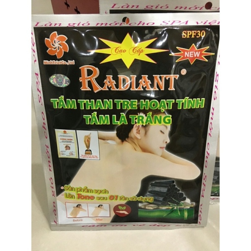 Tắm trắng Radiant than tre hoạt tính y nhập khẩu