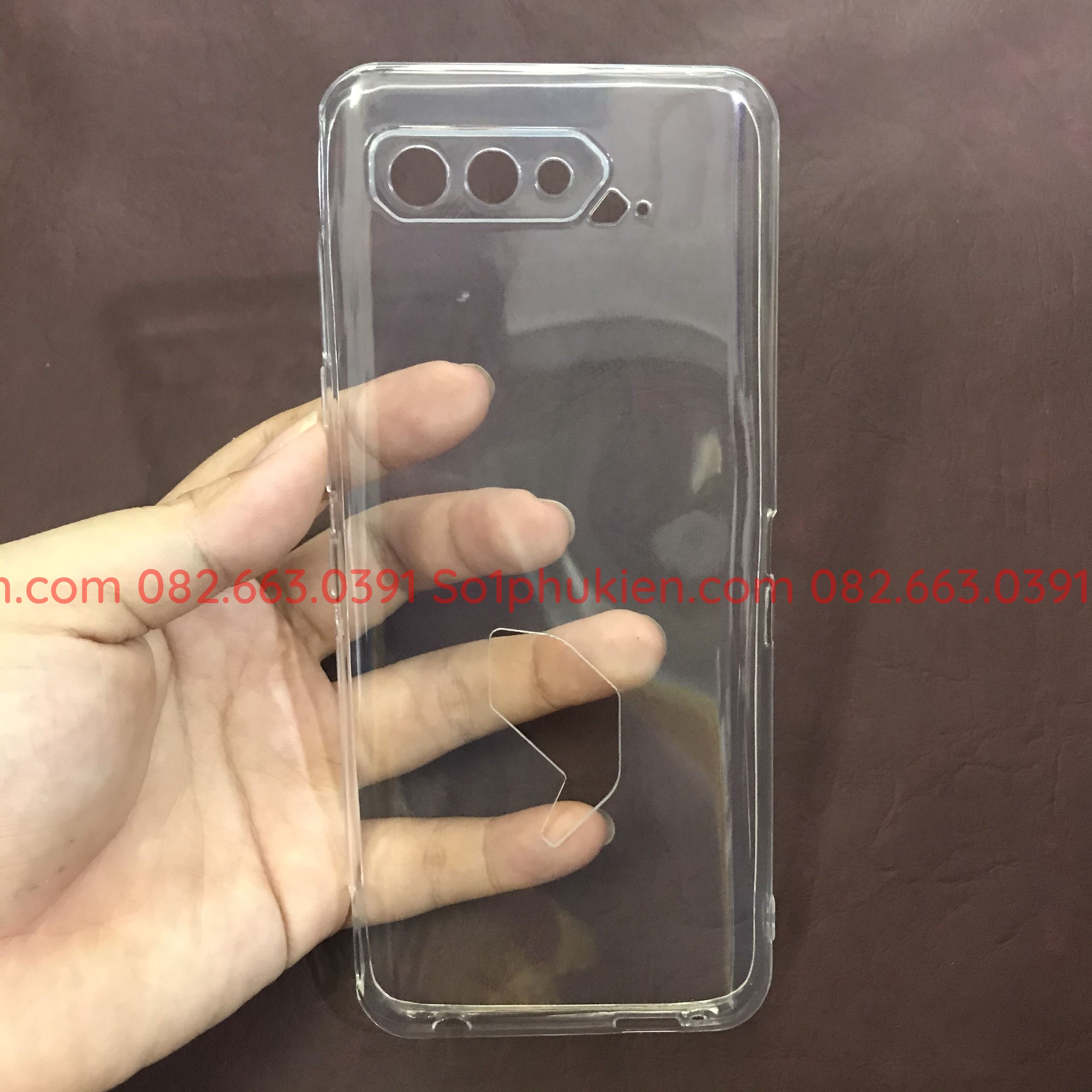 Ốp lưng Asus Rog phone 5 dẻo trong có lỗ bảo vệ cam siêu bền