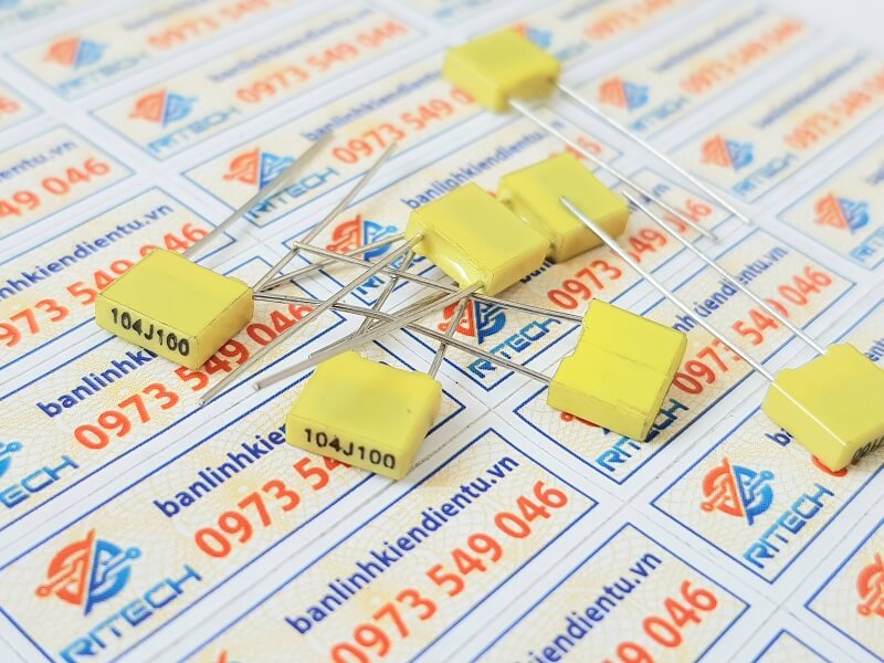 [Combo 20 chiếc] 104J100 tụ 0.1UF 100V tụ không phân cực