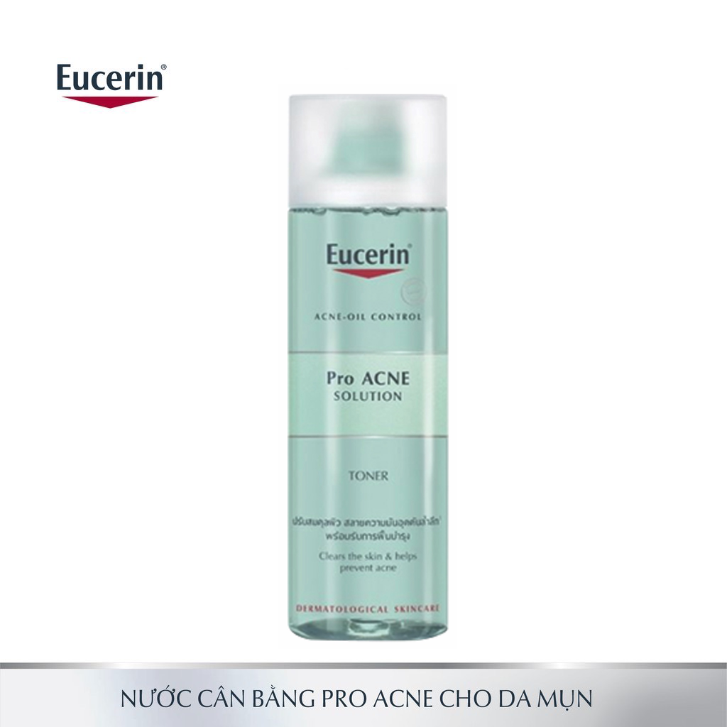 Nước hoa hồng cho da mụn eucerin pro acne toner 200ml