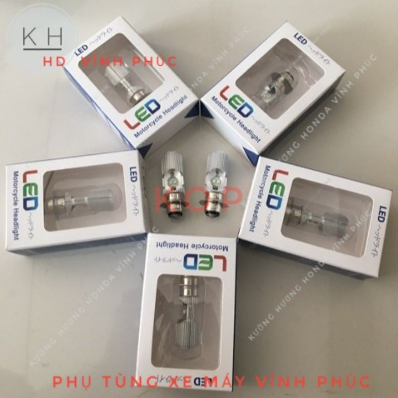 Bóng đèn pha Led siêu sáng cho xe dream, wave, jupiter.( có 2 chế độ pha& cos) /KH
