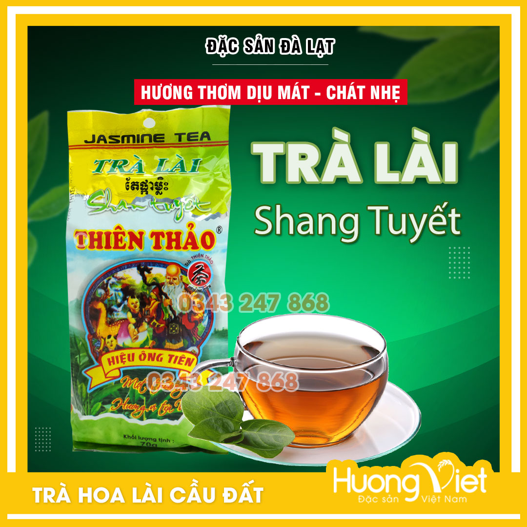 [HCM]Trà lài Thiên Thảo 70g trà Shan Tuyết trà Cầu Đất Đà Lạt nguyên liệu pha trà đá ở quán ăn nhà hàng Vietnamese green tea