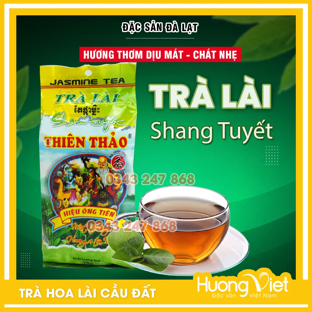 [HCM]Trà lài Thiên Thảo 70g trà Shan Tuyết trà Cầu Đất Đà Lạt nguyên liệu pha trà đá ở quán ăn nhà hàng Vietnamese green tea