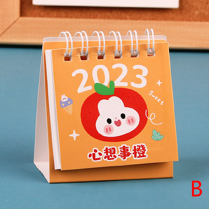 QIA 2023 Cute Cartoon Rabbit Desktop Mini Calendar Daily Scheduler ...