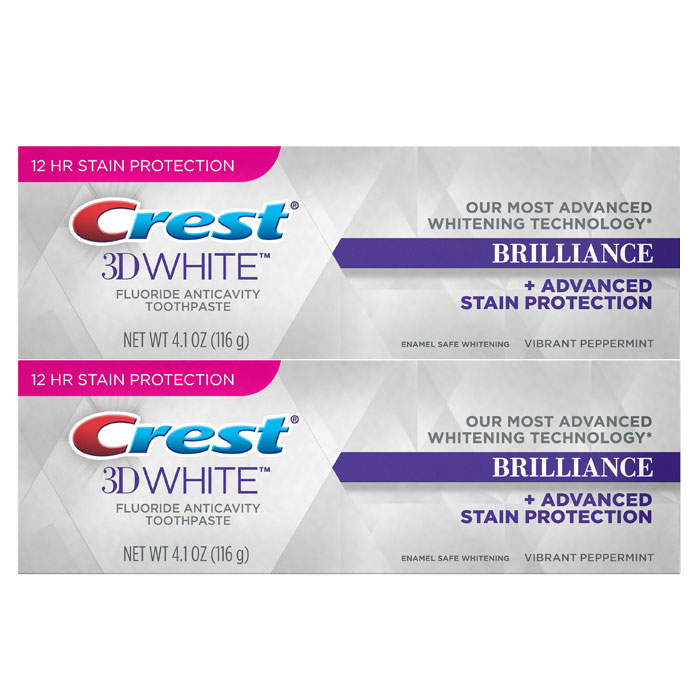 Combo 2 tuýp kem đánh răng Crest 3D White Brilliance 116g