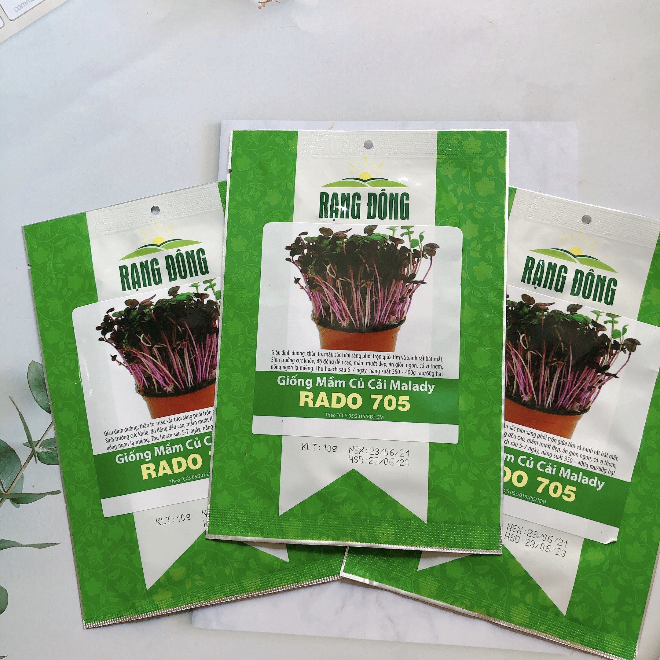 Hạt giống mầm củ cải malady rado 705 rd gói 10gr