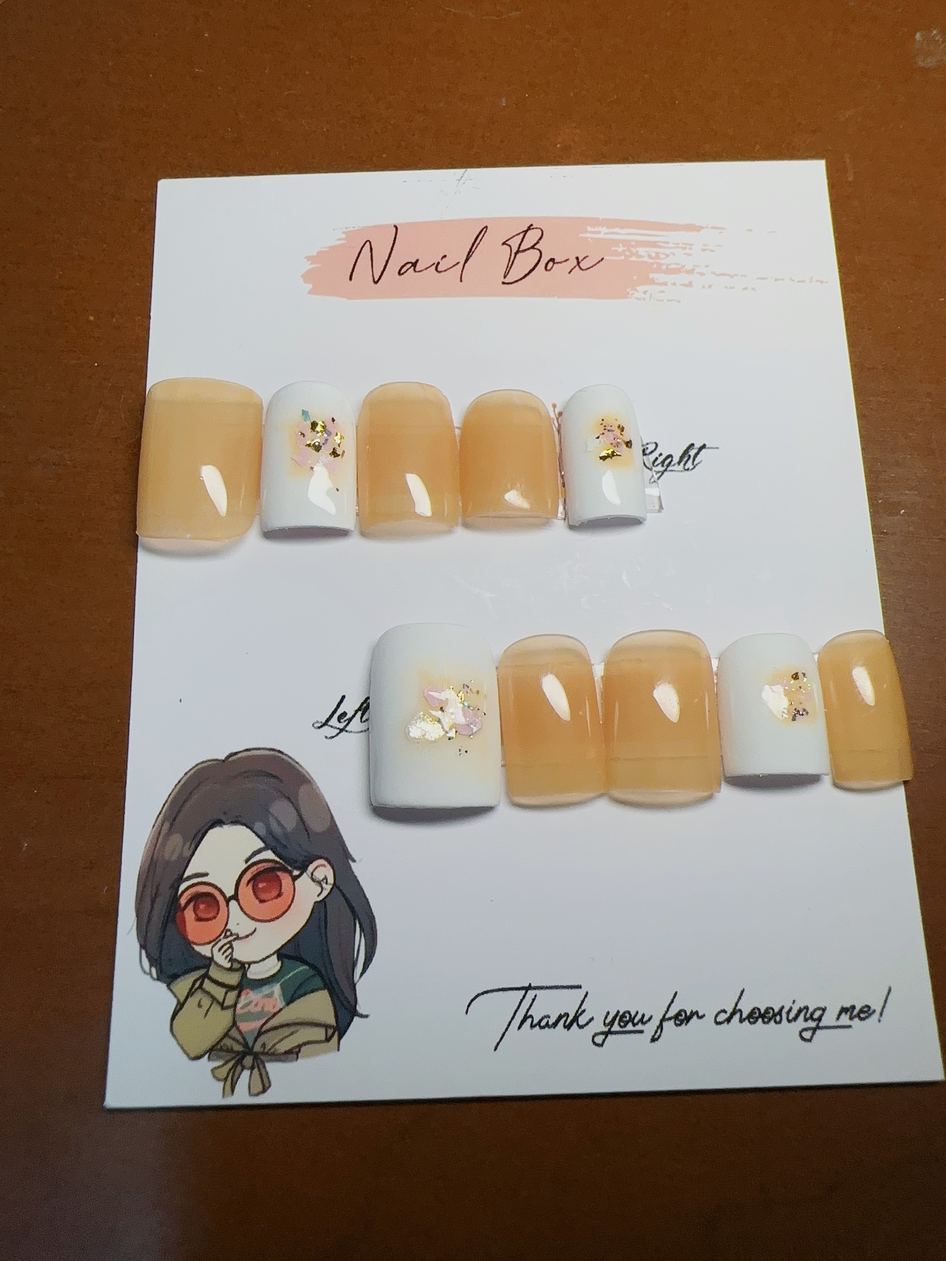 (THANH LÝ) NAILBOX THIẾT KẾ SẴN, MÓNG GIẢ KHÔNG CHỌN SIZE KHÔNG CHỌN FORM