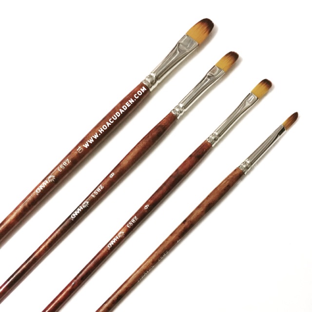 [HCM]Cọ Vẽ Đầu Dẹp Oval Hand ZBS3