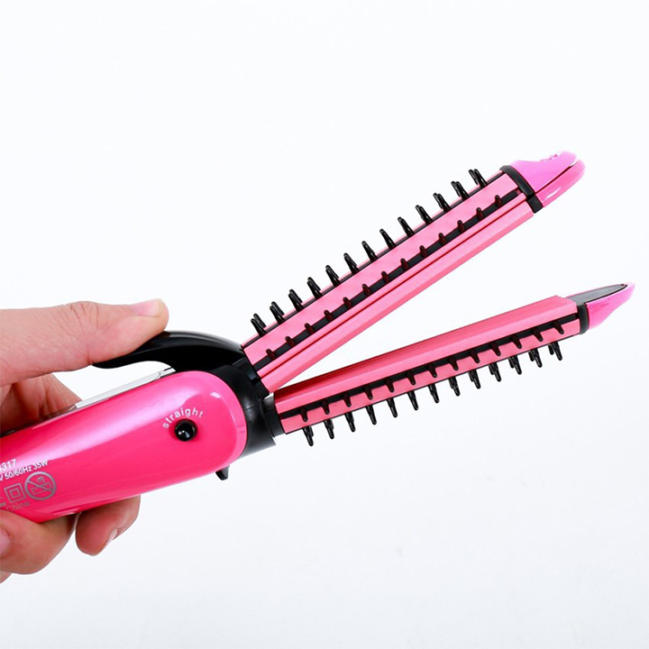 Máy làm tóc Nova 3in1 uốn, duỗi, bấm tóc tiện dụng