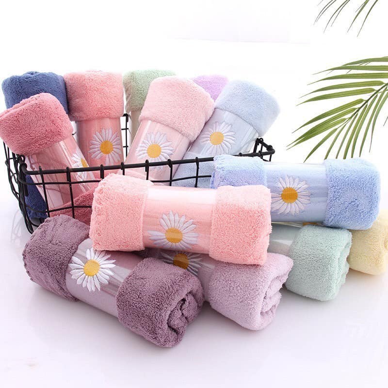 [HCM]Khăn rửa mặt lông cừu Hàn Quốc siêu mềm thấm nước tốt