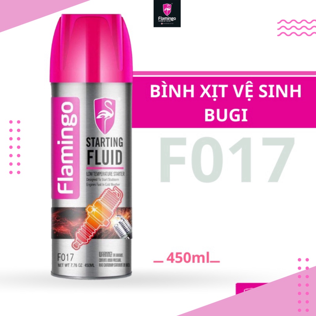 Bình Xịt Vệ Sinh Bugi Xe Máy Flamingo F017 450ml