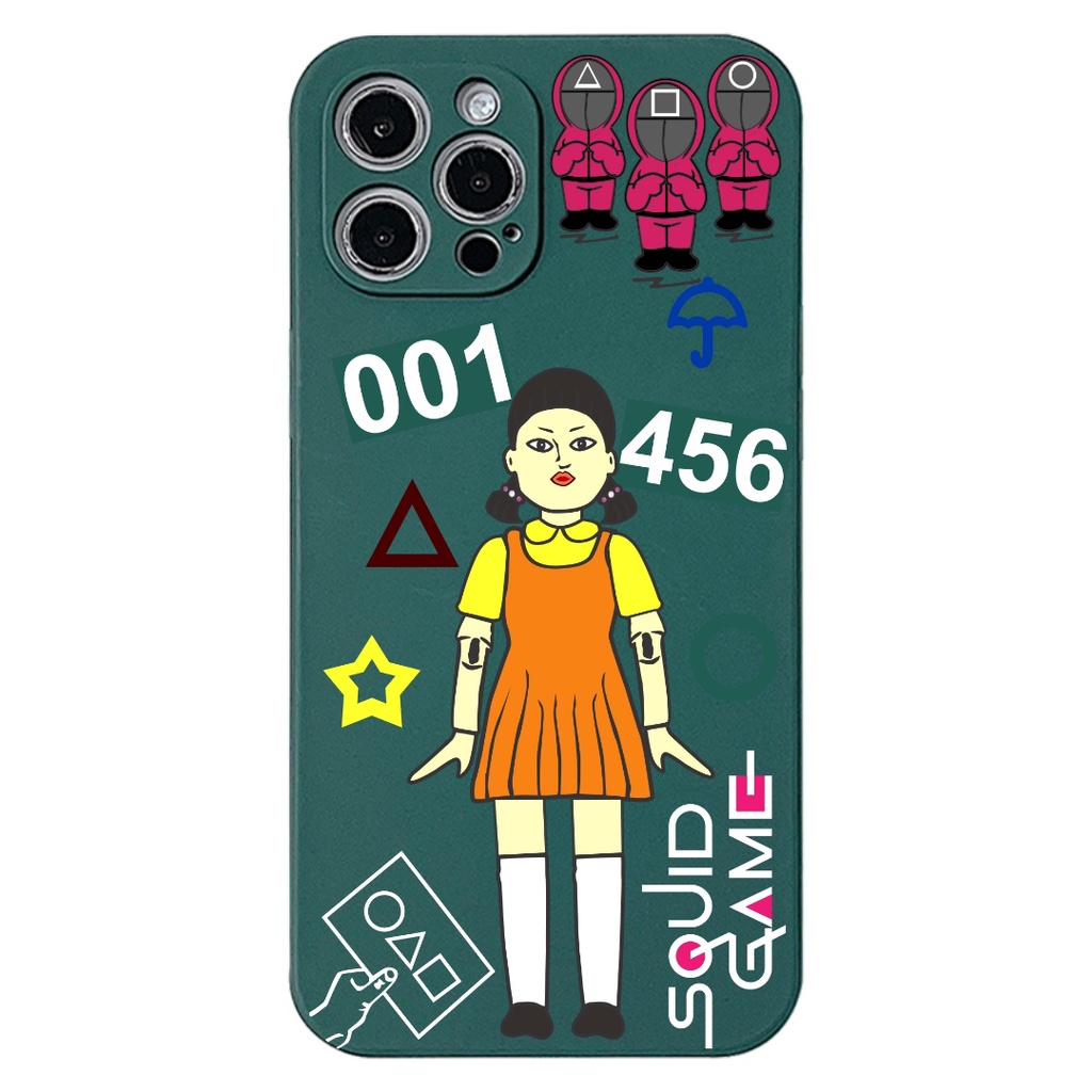 Ốp lưng Squid Game Vuông Samsung Galaxy A33 5G,A73 5G,A13,A53 5G,A03,A03s,A22 5G,A22,A52s 5G,A52,A52 5G,A72 5G,A12,A32 4G,A32 5G,A21s,A02s,A02,A01,A11 SSA74