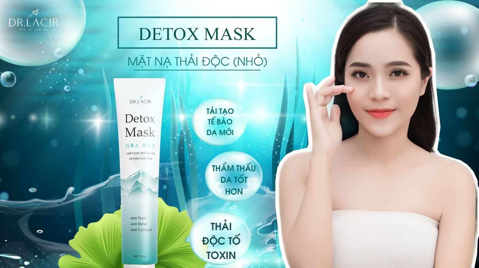 Mặt Nạ Thải Độc Dr Lacir - DETOX MASK (Hộp 20 Gram)