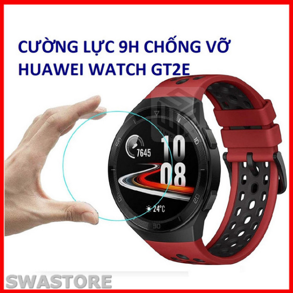 Dán màn hình cường lực 9H đồng hồ Huawei Watch GT2E [tặng kit vệ sinh màn hình] SWASTORE
