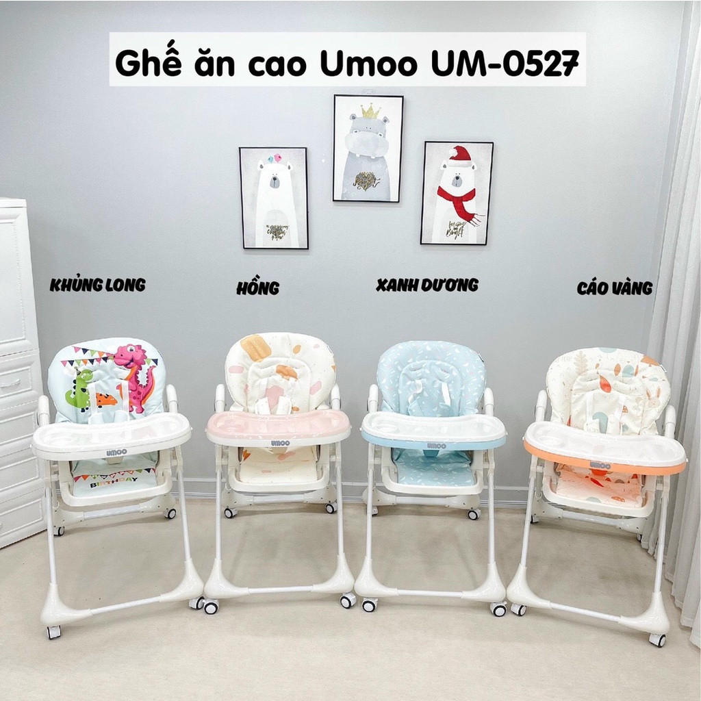 Ghế ăn dặm umoo chỉnh độ cao