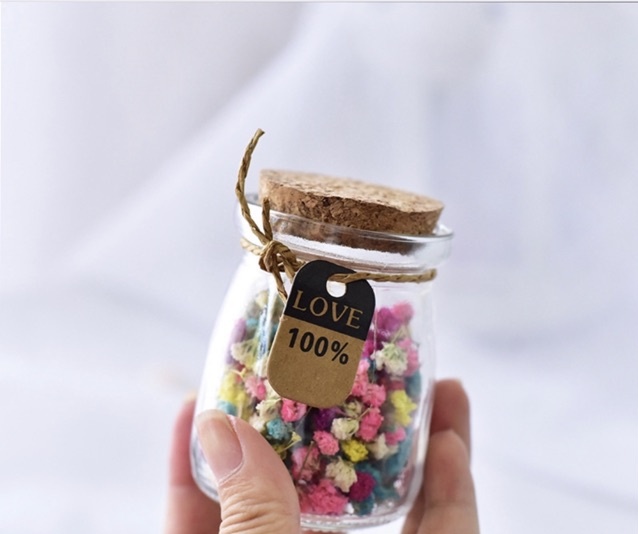 Hũ Thuỷ Tinh Pudding Lùn Nắp Gỗ Ép 100ml