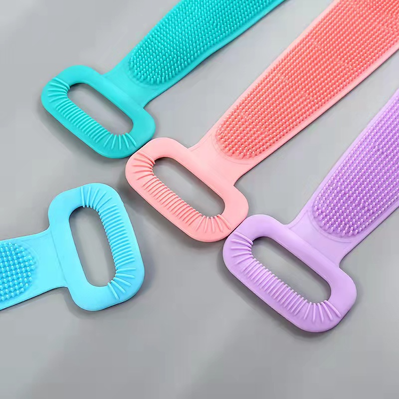 Dây Tắm Chà Lưng 2 mặt Bằng Silicone / Vải mẫu mới