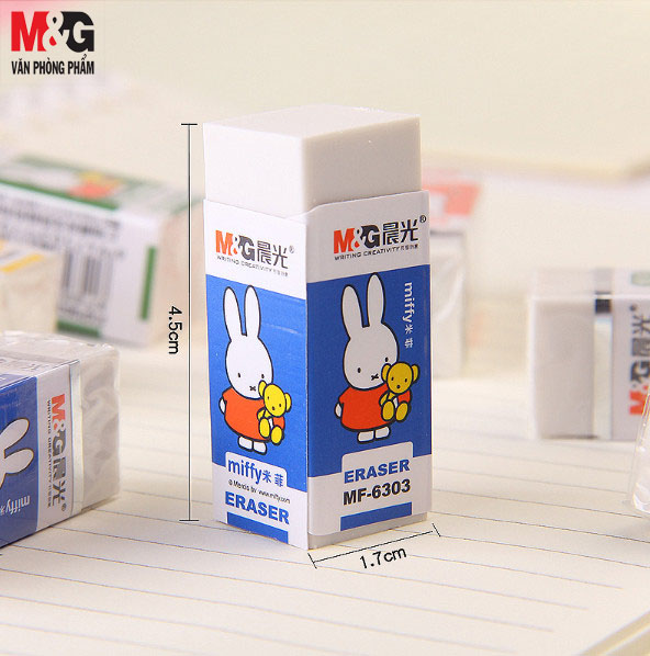[HCM]Combo 3 cục gôm tẩy thỏ M&G- gôm màu trắng-MF6303