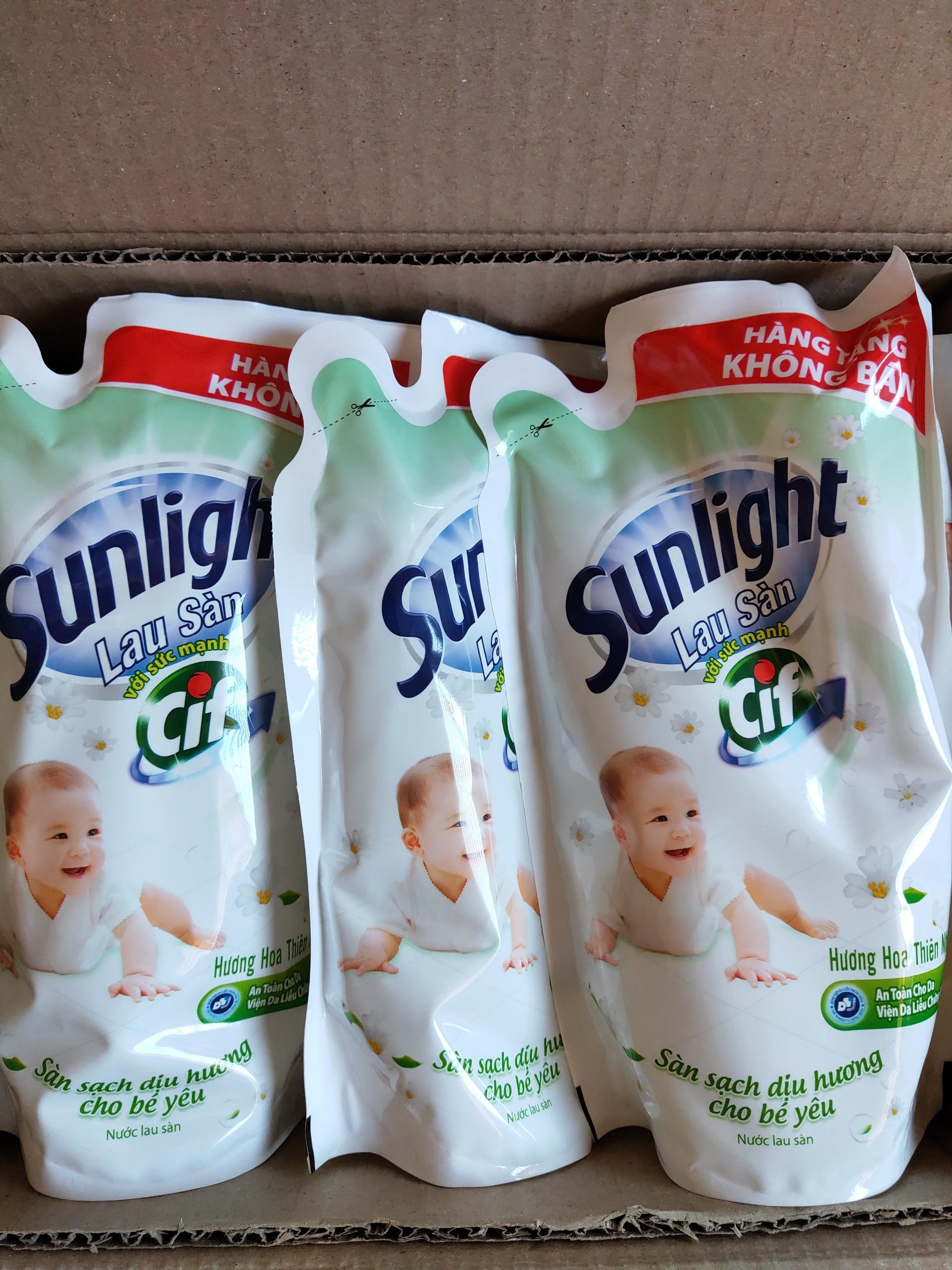 [HCM]Combo 3 túi Nước Lau Sàn Sunlight (700g*3)