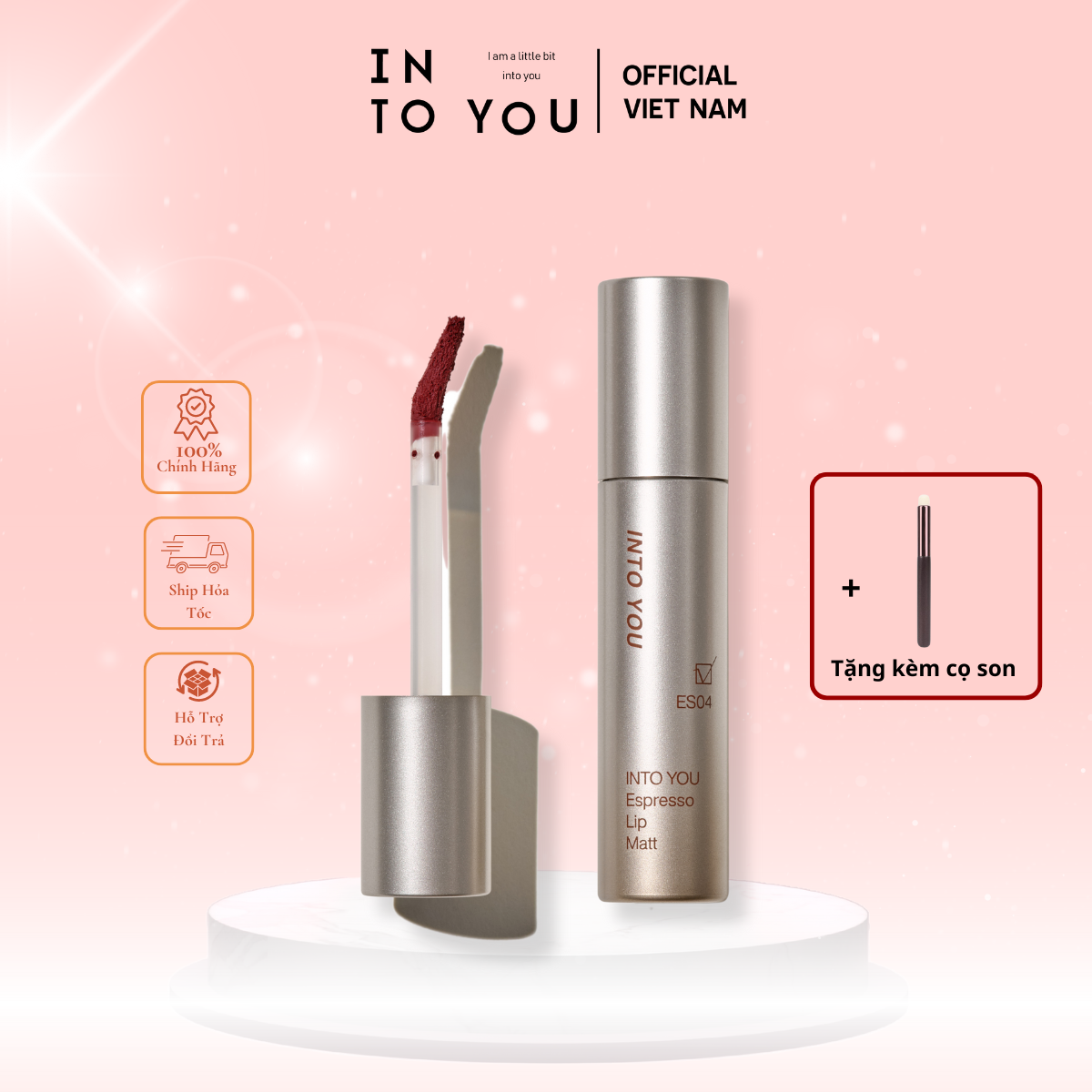 [ INTO YOU ] Son Kem Nhung Lì Espresso Lip Matt 2.2g
