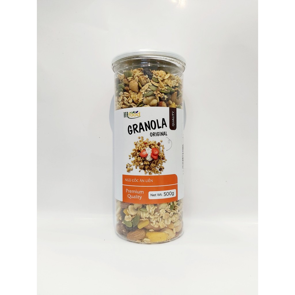 Granola mix 7 loại hạt, yến mạch - hũ 500g mf