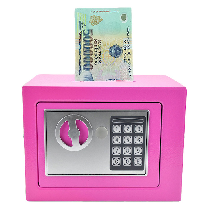 [HCM]Két sắt mini điện tử có khe nhét tiền