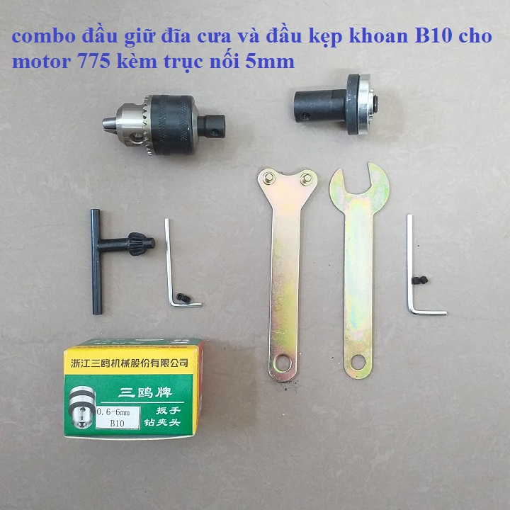 Bộ chế máy mài cắt và bộ chế máy khoan cho motor 775 150w