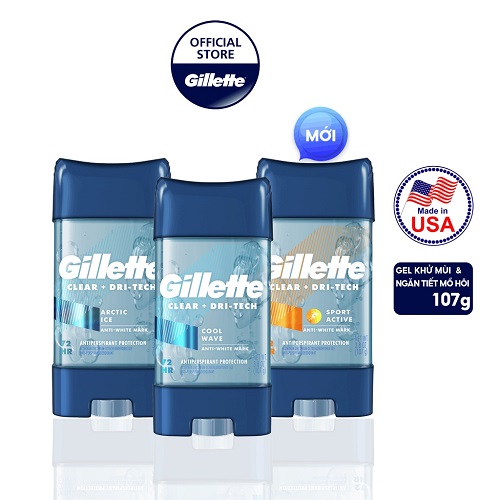 Lăn Khử Mùi Nam Gillette Clear Gel 107gr