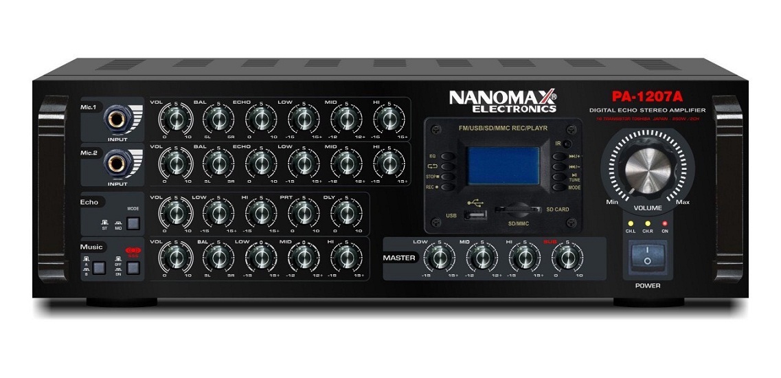 Amply Nanomax PA-1207A Bluetooth 16 sò lớn cs 930W