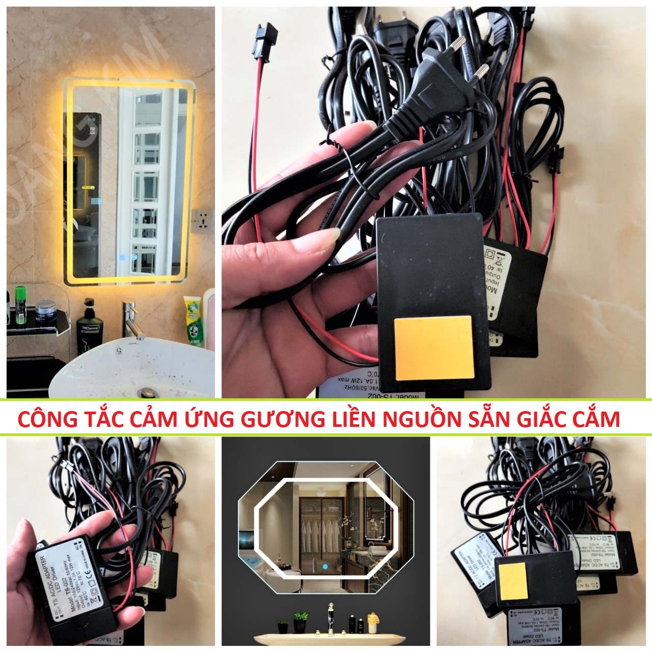 CÔNG TẮC CẢM ỨNG ĐÈN GƯƠNG NHÀ TẮM , CÔNG TẮC CẢM BIẾN ĐÈN GƯƠNG TRANG ĐIỂM SIÊU NHẠY LIỀN NGUỒN NHỎ GỌN , CẢM BIẾN ĐÈN GƯƠNG NHÀ TẮM LOẠI TỐT