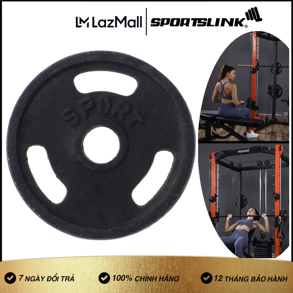 Tạ Bánh Gang Đúc Phi 27mm - Tạ Miếng Gang 2kg
