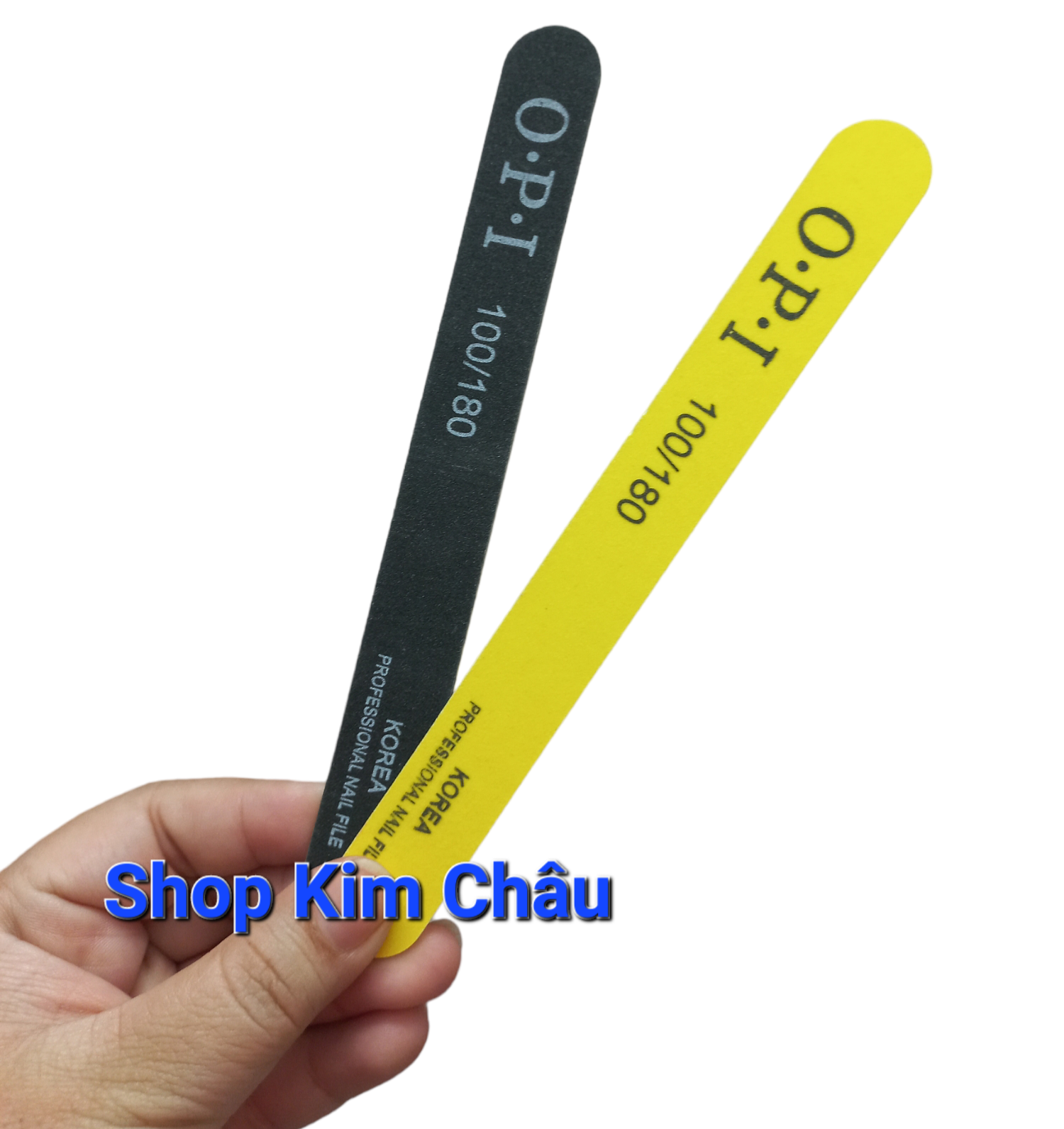 Dũa o.p.i 100/180 dũa móng chuyên dụng làm nail 2 mặt phân loại 1 hoặc 2 cây - giao màu ngẫu nhiên