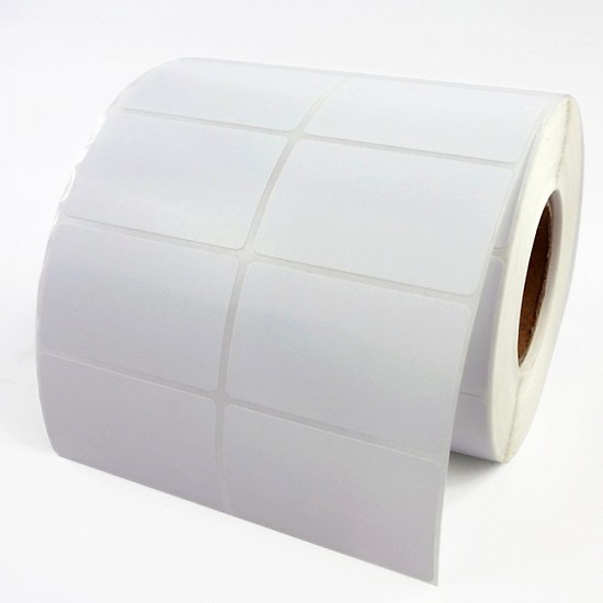 Decal in nhiệt 50 x 30mm, cuộn 2500 tem tự dính, chống nước dùng in tem mã vạch barcode QR code tem mã sản phẩm
