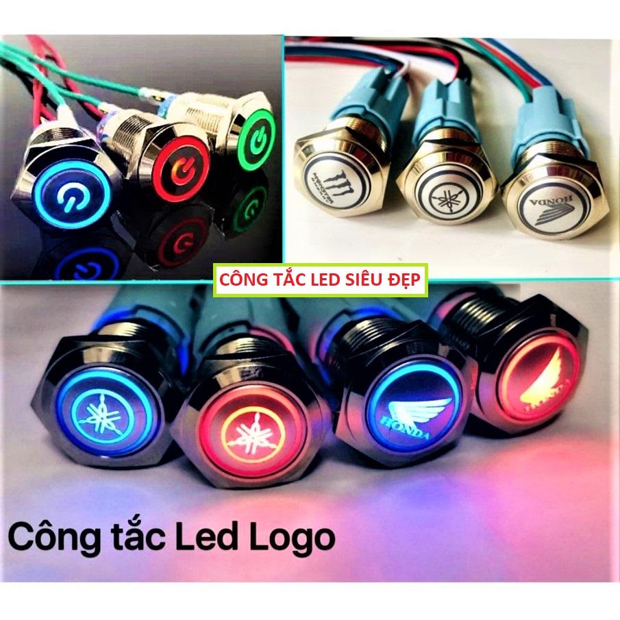 CÔNG TẮC LED LOGO SIÊU ĐẸP CÓ GIẮC CẮM LOẠI ĐẸP , ĐỒ CHƠI XE MÁY , PHỤ KIỆN XE MÁY