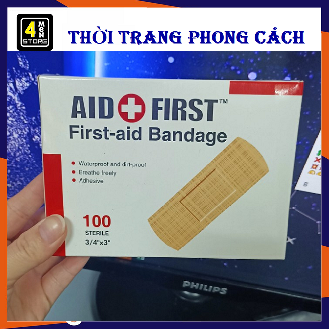 Sét 100 Băng Cá Nhân Y Tế Có Nhiều Size Như Hình - Combo 100 Băng Keo Cá Nhân Chuyên Dụng ⚡ Sale Sập Sàn ⚡