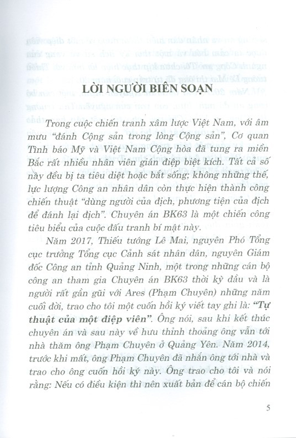 Điệp Viên Ares Tự Thuật