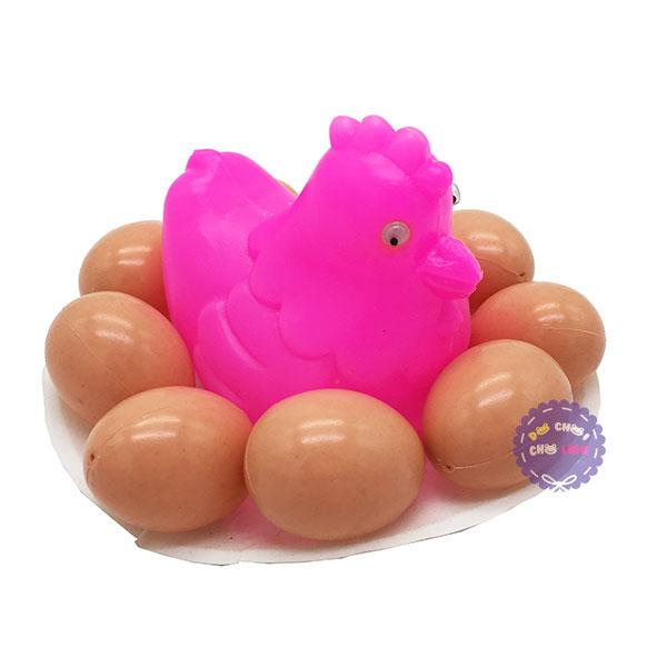 Bộ đồ chơi dĩa gà 10 quả trứng bằng nhựa túi lưới - ĐỒ CHƠI CHỢ LỚN