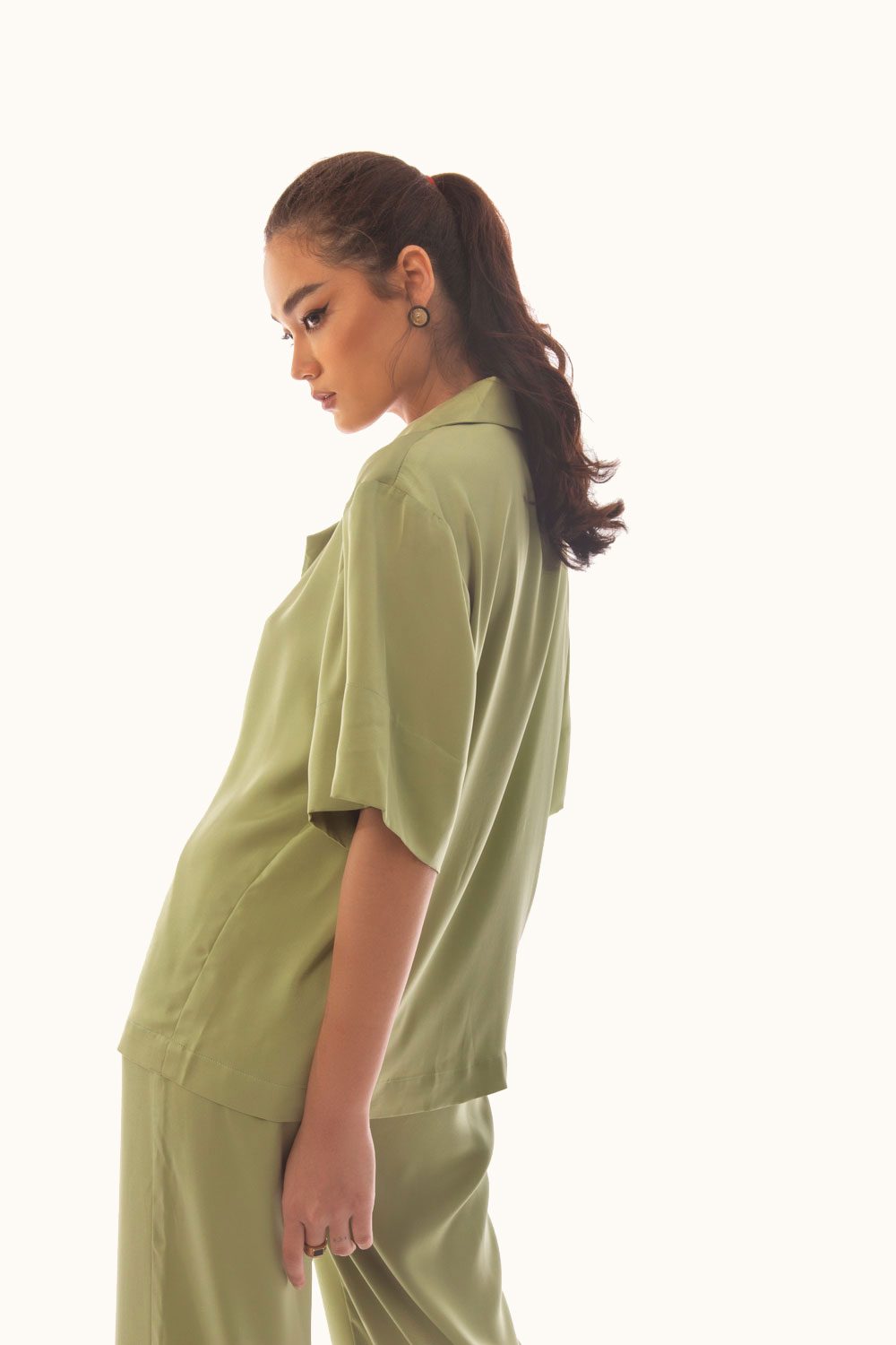DAPHALE - Áo Blazer Tay Ngắn Cổ Danton Eleanor