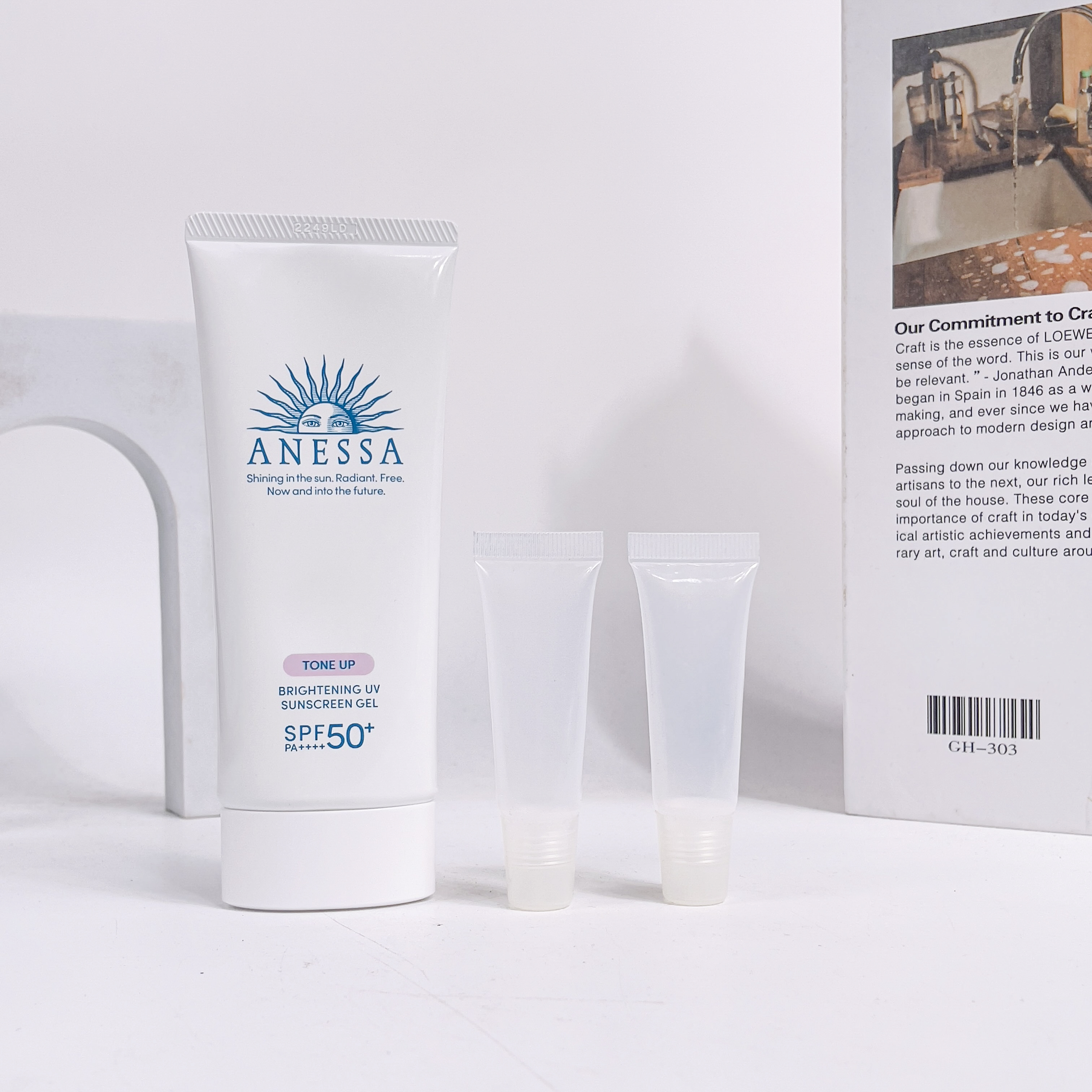 Kem chống nắng dưỡng trắng da Anessa Whitening UV Sunscreen Gel ( Full - Chiết )