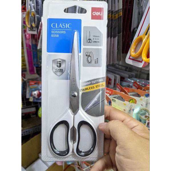 Kéo văn phòng 17,5cm deli 6058