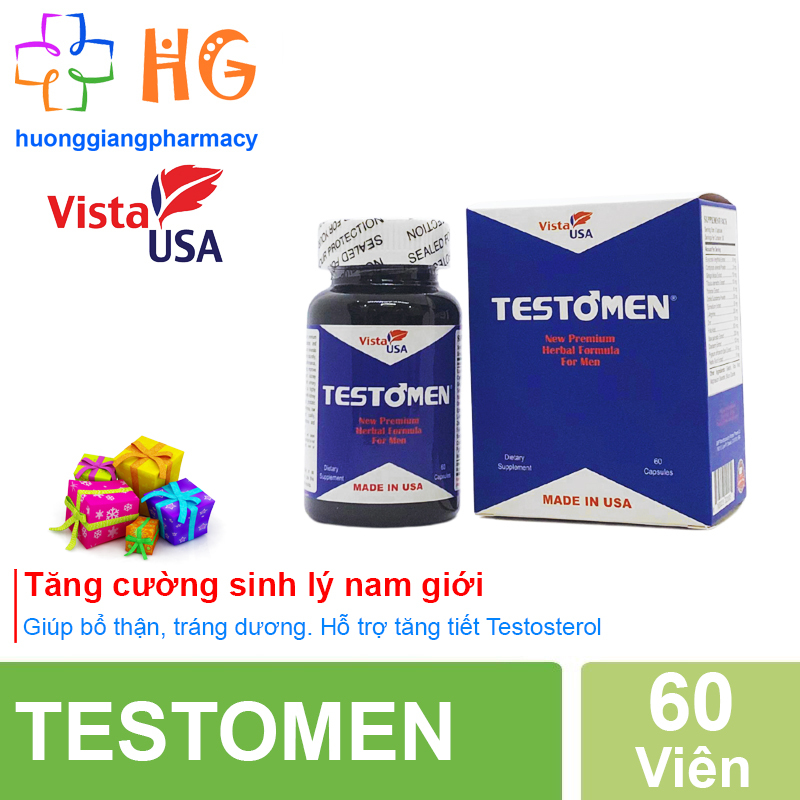 Testomen bổ thận tráng dương,tăng cường sinh lý nam (hộp 60 viên)