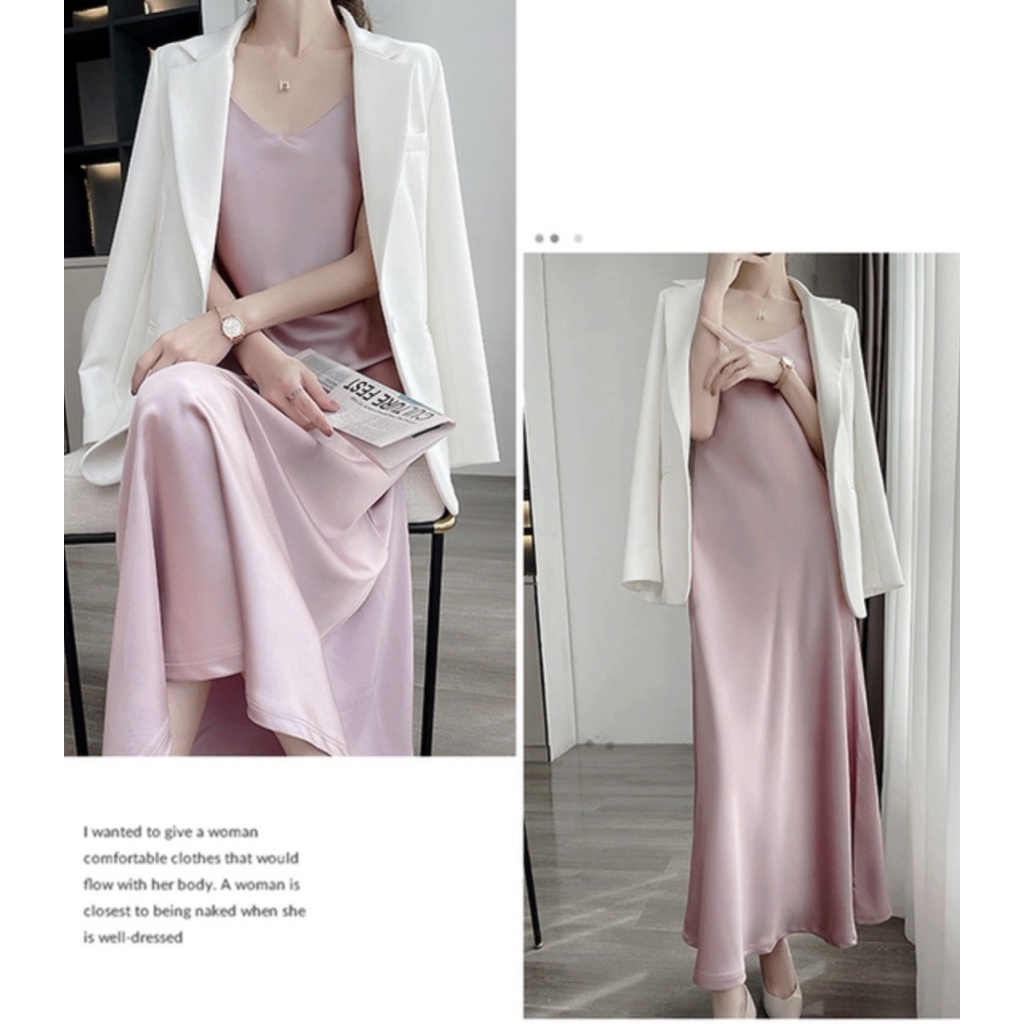Váy 2 dây lụa sexy 1734