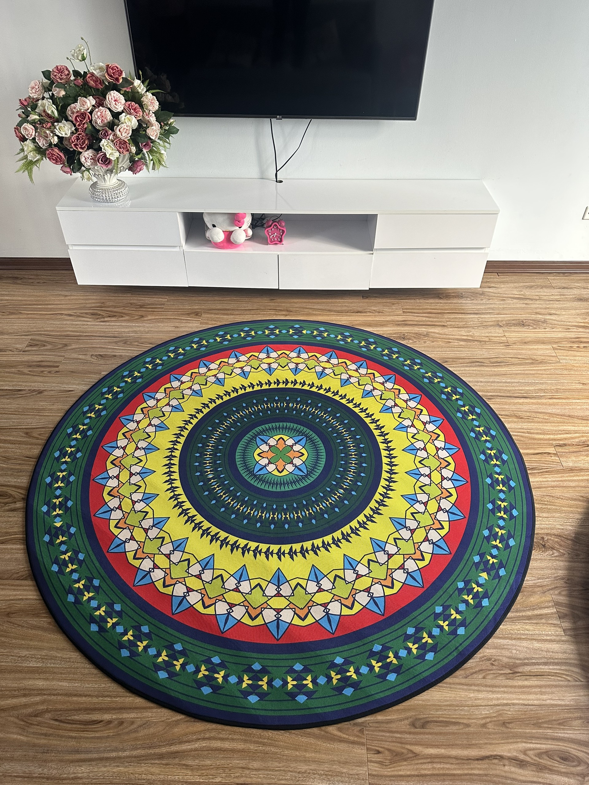 Thảm yoga tròn 1,8m Kèm túi