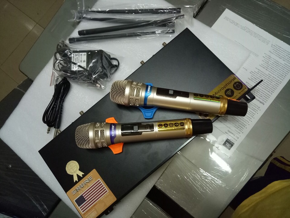 Bộ 02 Micro không dây cao cấp SHURE UGS M9 - 4 Antenna