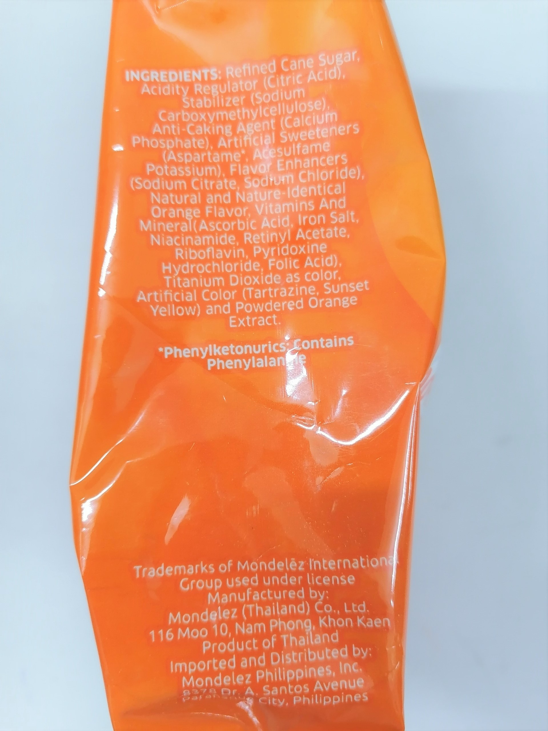 [Gói 375g] BỘT CAM (PHA THỨC UỐNG) [Thailand] TANG Mondelez Orange Powder (halal) (bph-hk)